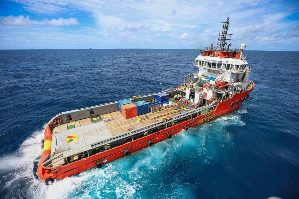 Offshore supply vessel operating in the Gulf of Mexico